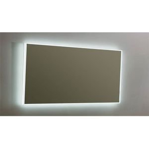 Spiegel sanilux mirror infinity 140x70x4,1 cm aluminium met led verlichting en touch sensor