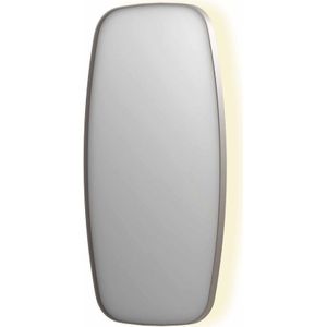 Spiegel ink sp30 40x4x80 cm incl. Indirect led-verlichting rondom en spiegelverwarming geborsteld rvs