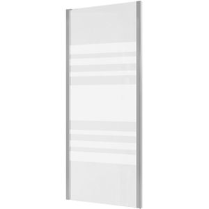 Douchewand allibert laja 76.5-79x 200 cm gelijnd chroom