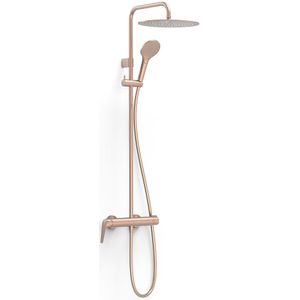 Regendouche tres fuji 203 cm met handdouche mat rose gold