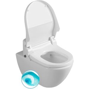 Elektrische wandcloset met bidet sapho pura wit extraglaze