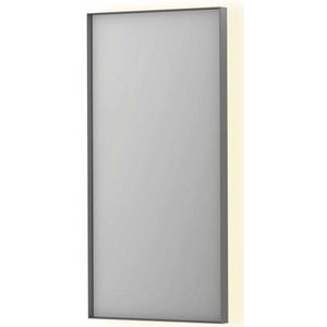Spiegel ink sp32 40x4x80 cm incl. Indirect led-verlichting rondom en spiegelverwarming geborsteld rvs