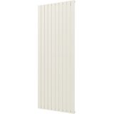 Designradiator plieger cavallino retto enkel 1666 watt middenaansluiting 200x75,4 cm wit structuur