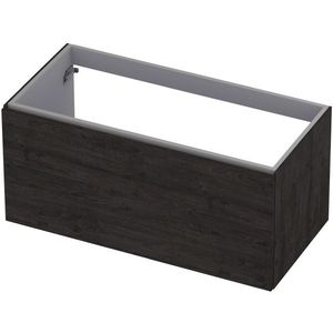 Onderkast ink 1 lade softclose met greep hout decor 100 cmx48 cmx45 cm houtskool eiken 1258023