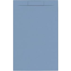 Douchebak + sifon allibert rectangle 140x90 cm mat blauw balt