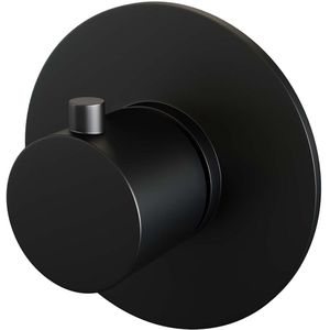 Inbouwthermostaat brauer black edition rond mat zwart