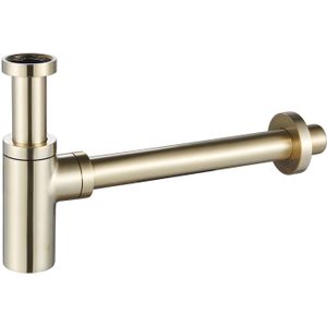 Wastafelsifon bws maya 5/4"x32 mm geborsteld messing
