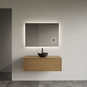 Onderkast gliss design joa castle brown 90 cm incl. Topplaat