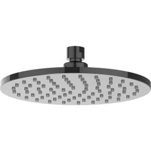 Hoofddouche ivy medium 20 cm anti-kalk nozzels zwart chroom pvd