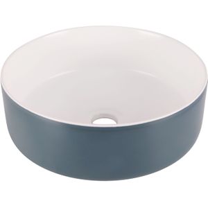 Waskom differnz mira 12x36 cm blauw/wit