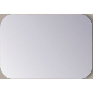 Spiegel rechthoek sanicare q-mirrors afgeronde hoeken 60x65 cm pp geslepen incl. Ophanging