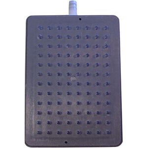 Hoofddouche voor douchekolom wiesbaden huron 8x12 cm rvs