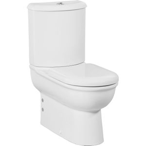 Toiletpot staand bws selin onder en muur aansluiting wit