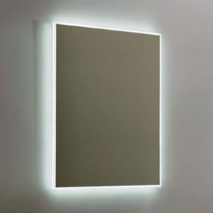 Spiegel sanilux mirror infinity 58x80x4,1 cm aluminium met led verlichting en touch sensor