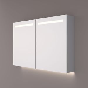 Spiegelkast hipp design spk 52000 rechthoek met verlichting incl. Spiegelverwarming en stopcontact