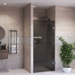Douchedeur bws portos profielloos gunmetal 70x200 cm rookglas 8 mm nano coating