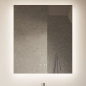 Spiegel gliss design backlight led verlichting 80 cm en spiegelverwarming
