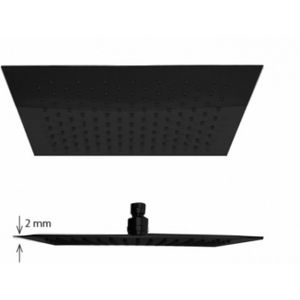Regen douchekop best design nero-brause vierkant 30 cm 304l mat zwart