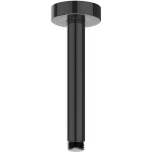 Plafondbuis ivy 15 cm 1/2 zwart chroom pvd