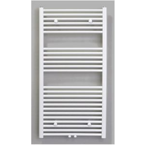 Radiator sanicare middenaansluiting recht 810 watt inclusief ophanging 120x60 cm mat zwart