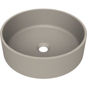 Arcqua case opbouw waskom rond 40 mat klei