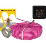 MAGNUM HeatBoard Cable Set 50 m / 500 Watt Set (5 m²) met MRC | Zwart