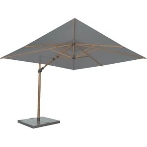 4 Seasons Outdoor | Parasol Siesta Premium 300 x 300 cm | Houtlook-Charcoal