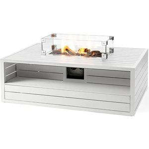 Happy Cocooning | Terrashaard Rechthoek Aluminium | Wit