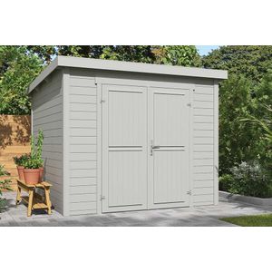 Outdoor Life Products | Tuinhuis Mila 250 x 250 | Gecoat | Platinum Grey