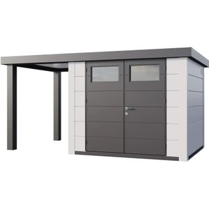 Telluria | Tuinhuis Classico 2724 met Overkapping Open Lounge Small | Links | Wit