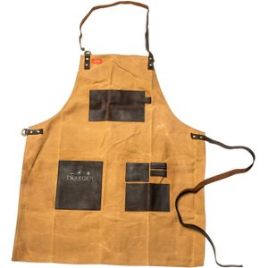 Traeger | BBQ Schort Bruin |Canvas en Leer