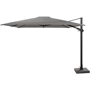 4 Seasons Outdoor | Zweefparasol Siesta Premium 300 x 300 cm | Antraciet-Charcoal