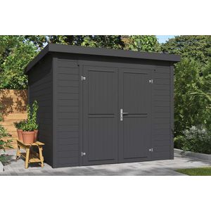 Outdoor Life Products | Tuinhuis Mila 250 x 250 | Gecoat | Carbon Grey