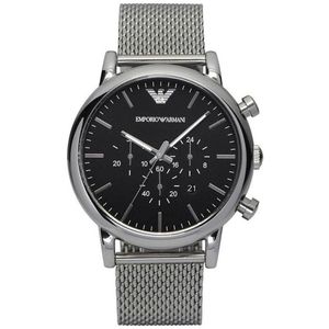 Emporio Armani AR1808 Herenhorloge 46 mm - Zilverkleurig