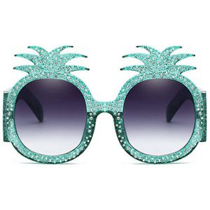 Ananas Bal Zonnebril Diamond Novelty Zonnebril Vrouwen Party Gunsten Vrouwelijke Zonnebril Oculos De Sol