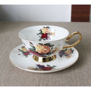 Bone China Koffie Kop En Schotel Europese Set Engels Afternoon