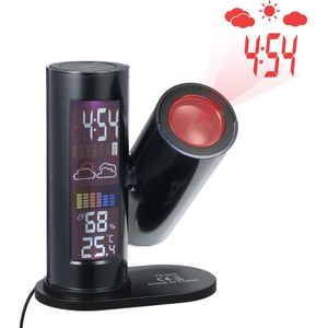 Creatieve Projectie Klok Digitale Wekker Multifunctionele Led Klok Indoor Thermometer En Hygrometer Elektronische Klok