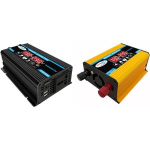 6000W Digitale Auto Omvormer 12V Naar 220V Gemodificeerde Sinus Omvormer Spanning Converter + Lcd Display