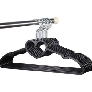 Kledinghangers - Boog Hart Patroon - 10 Stuks - Plastic - Winddicht - Closet Organizer