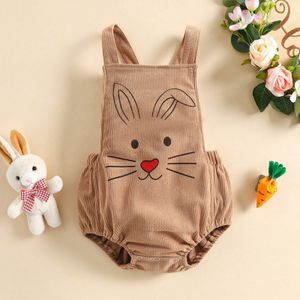 Baby Baby Meisje Jongen Rompertjes Cartoon Konijn Patroon Mouwloze Backless Bodysuit Zomer Casual Jumpsuit Kleding