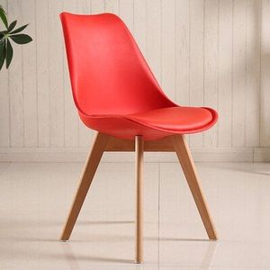 Thuis Eetkamerstoel Eames Stoel Pu Lederen Restaurant Computer Stoelen Kantoor Vergadering Hout Chaisenordic Stoelen 의자