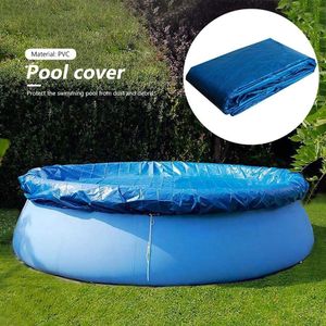 183Cm Ronde Zwemmen Peuterbad Cover Opblaasbare Ronde Zwemmen Zwembad Uv-Bestendig Waterdicht Stofdicht Cover Met Touw