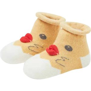 Winter Warm Baby Meisjes Sokken Kinderen Jongen Baby Kinderen Dier Cartoon Dikke Anti-Slip Sokken Slippers Zachte Schoen Sokken