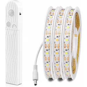 GOMING 24V 10M Bewegingssensor COB LED Strip Warm Wit 3000K met Voeding 3 Verlichtingsmodi 3 Uitschakelmodi 3 Helderheidsmodi CRI 93 IP20 Niet Waterdicht LED Tape Zelfklevend voor DIY Home Decor GOMING 24V 10M Bewegingssensor COB LED Strip Warm Wit 3000K met Voeding 3 Verlichtingsmodi 3 Uitschakelmodi 3 Helderheidsmodi CRI 93 IP20 Niet Waterdicht LED Tape Zelfklevend voor DIY Home Decor