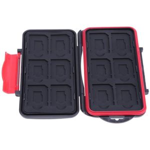 Geheugenkaart Doos 12SD + 12TF Kaarten Protecter Case Alle In Een Grote Shockproof Storage Case Voor Sd/Sdhc/Sdxc/Micro Sd/Tf Card