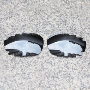 E.o.s Gepolariseerde Verbeterde Vervanging Lenzen Voor Oakley Jawbone Vented Zonnebril-Black Chrome Gepolariseerde Spiegel