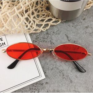 Vintage Shades Zonnebril Elegante Okulary Retro Kleine Ovale Zonnebril Voor Mannen Vrouwen Brillen Gafas Oculos