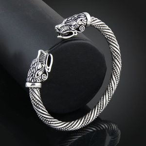 Lakone Teen Wolf Hoofd Armband Indian Sieraden Mode Accessoires Viking Armband Mannen Polsband Manchet Armbanden Voor Vrouwen Armbanden