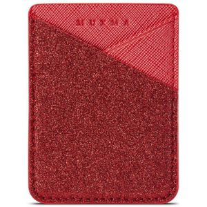 Lijm Mobiele Telefoon ID Credit Card Holder Vrouwen Mannen Sticker Pocket Glitter Wallet Case Kaarthouder Fit Meest Telefoon Tas pouch