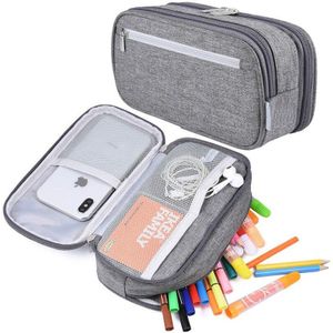 Grote Capaciteit Multifunctionele Etui Waterdicht Drie-Layer Potlood Tas Kinderen School Office Potloden Pouch Briefpapier